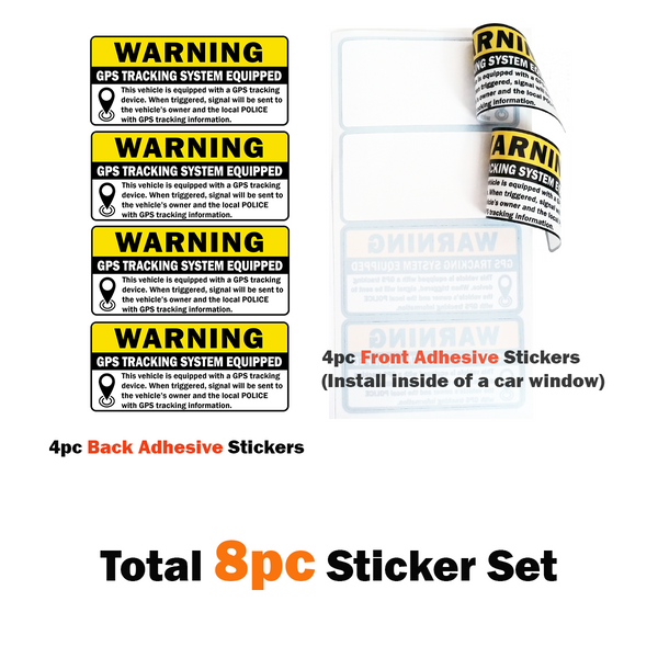 Front Adhesive Stickers