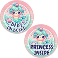 Baby on Board Sticker Set, Mermaid Baby, 2-Pack