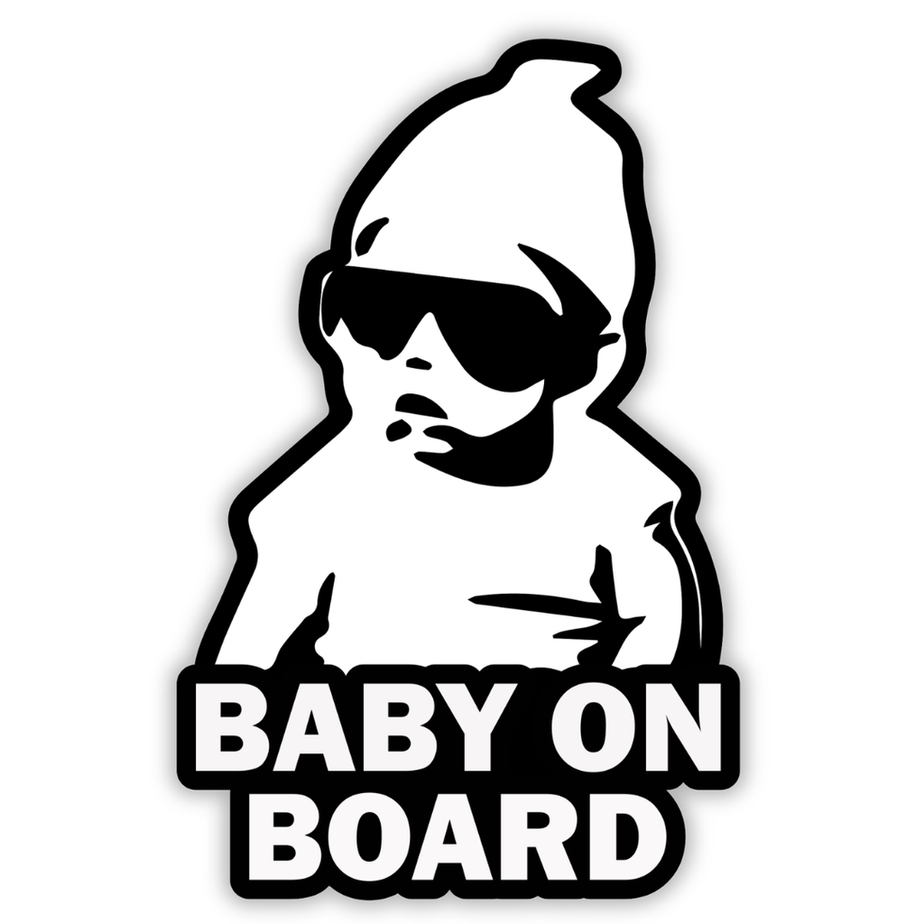 Baby on Board Sticker Decal Safety Caution Sign for Car Windows - Carlos from The Hangover funny decal bumper stickers
