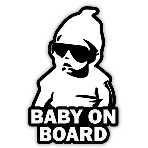 Baby on Board Sticker Decal Safety Caution Sign for Car Windows - Carlos from The Hangover funny decal bumper stickers