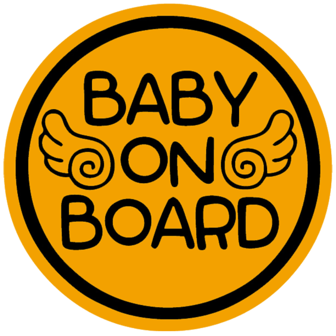 Baby on Board Car Magnet, Baby Angel Design