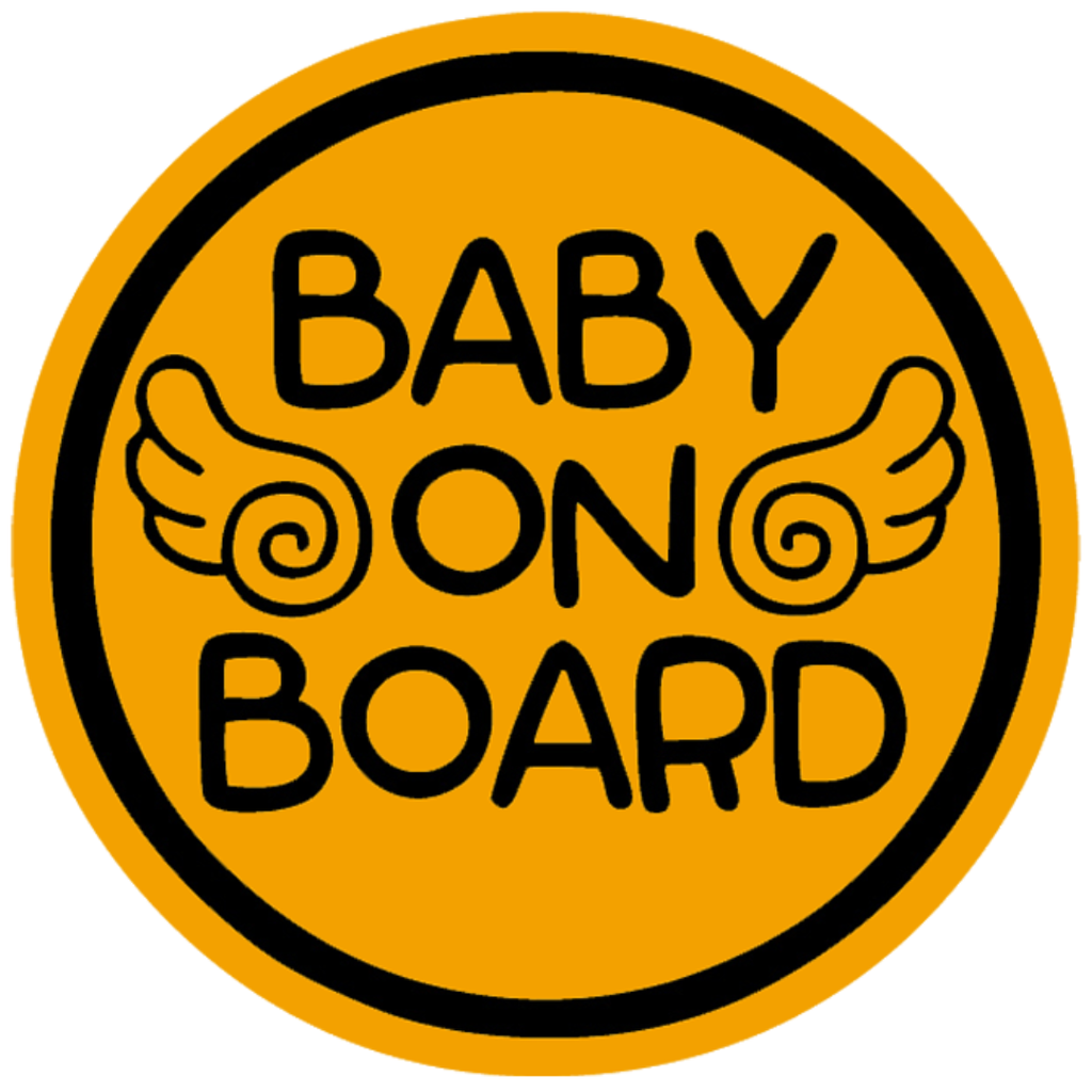 Baby Angel - Baby on Board Magnet Decal Safety Caution Sign for Car Windows