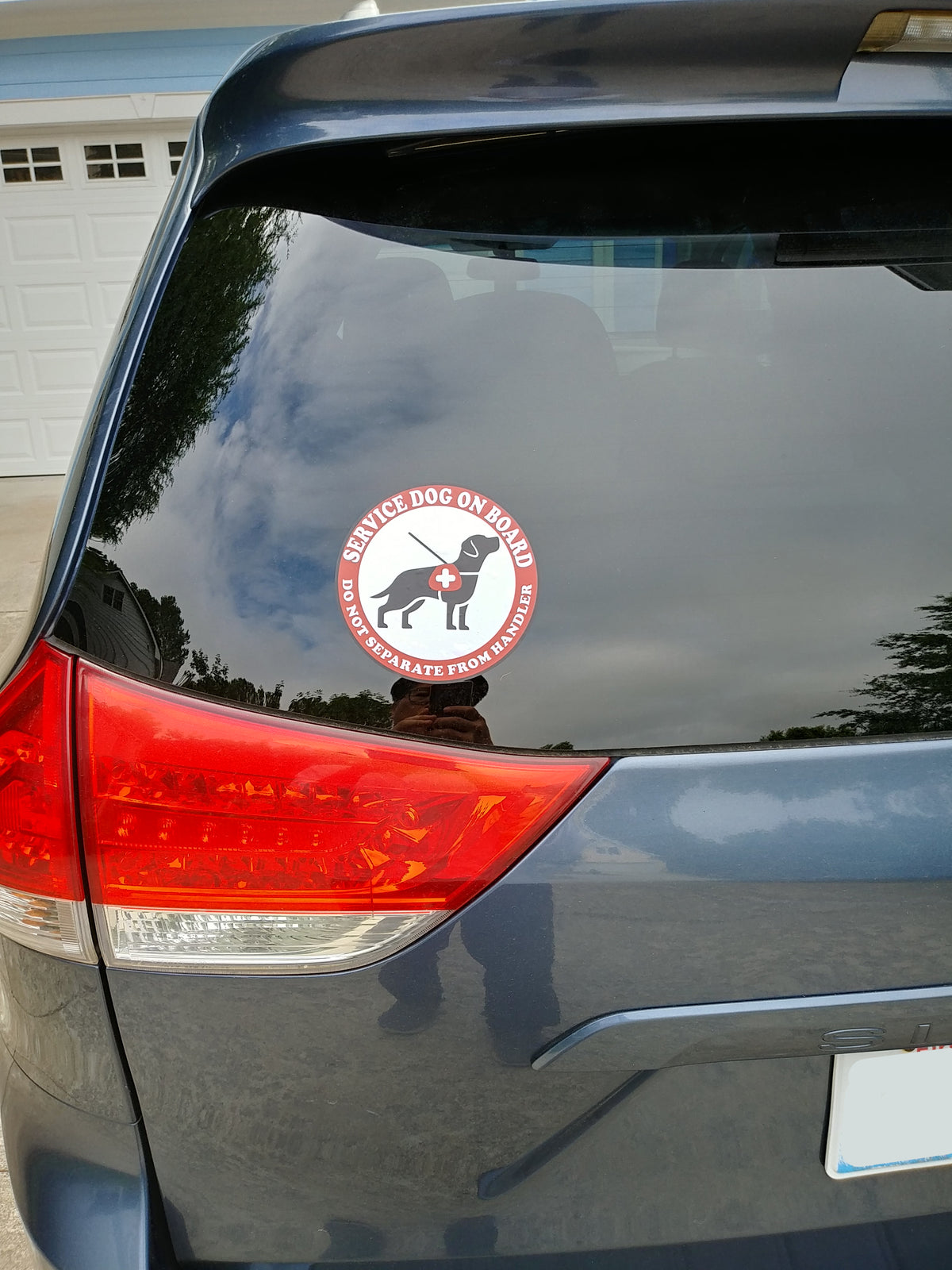 Service Dog Home and Vehicle Notice Stickers, 2-Pack