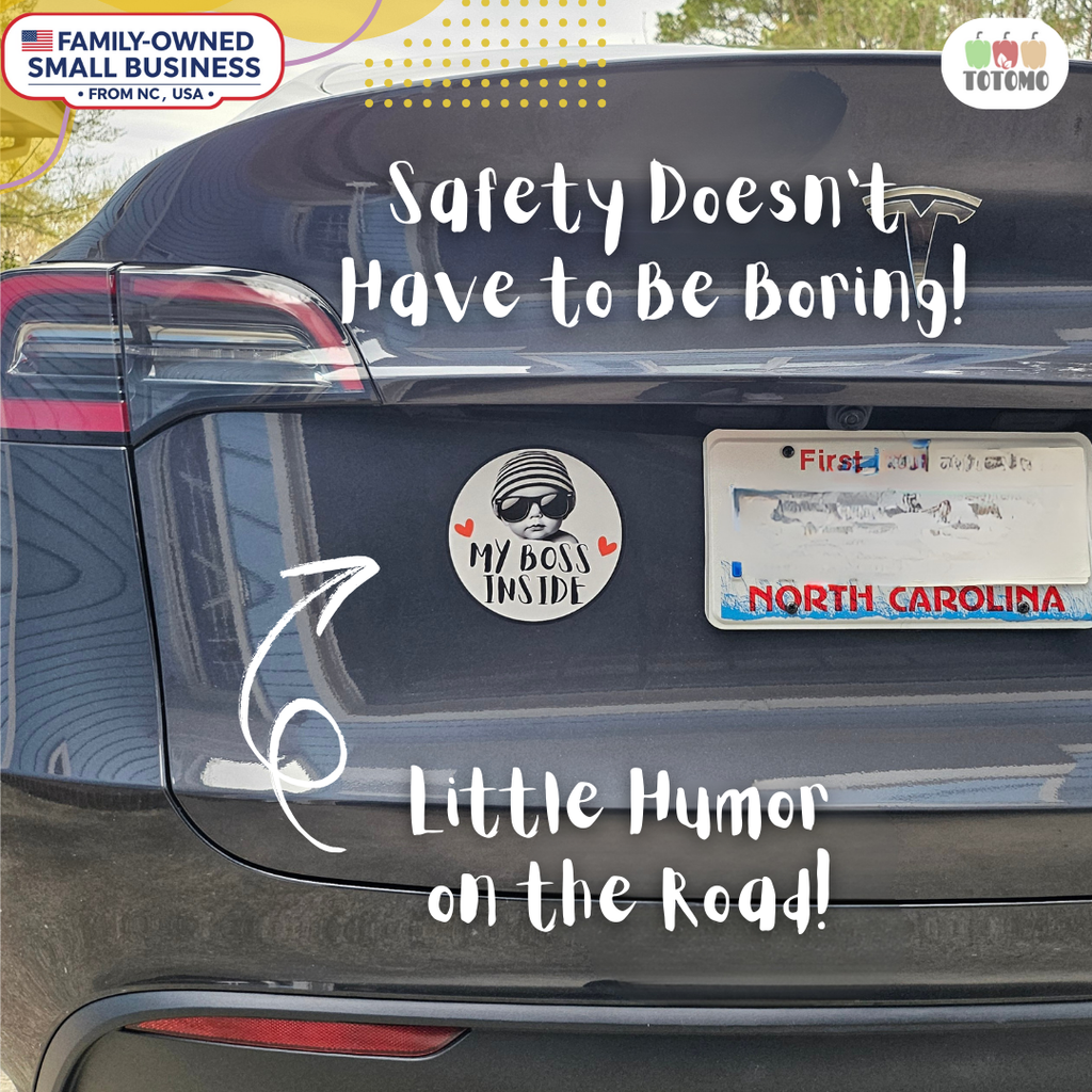 Baby on Board Sticker Set, Sunglasses Baby, 2-Pack