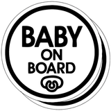 Baby Pacifier - Baby on Board Sticker Decal Safety Caution Sign for Car Windows