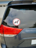 Service Dog on Board Do Not Separate from Handler & Service Dog Lives here Dog May Not be Vested Sticker Combo - 6" x 6" (Set of 2 Stickers)