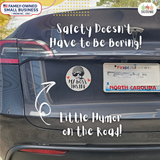Baby on Board Sticker Set, 2-Pack Funny Car Decals “Baby on Board” + “My Boss Inside”