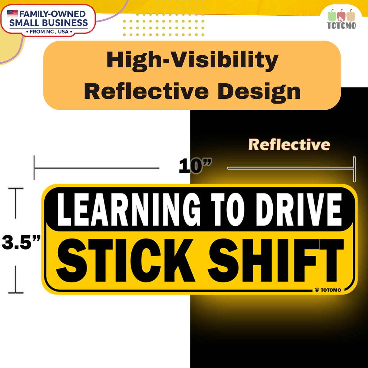Learning Stick Shift Car Magnets, Stay Back, 2-Pack