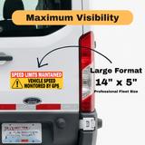 Vehicle Speed is monitored by GPS Speed limits are maintained Sign - Red