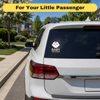Baby on Board Car Sticker, Sleeping Baby Boy