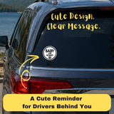 Baby Pacifier - Baby on Board Sticker Decal Safety Caution Sign for Car Windows