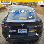 Funny Student Driver Car Stickers, Yellow, 3-Pack