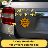 Baby Angel - Baby on Board Magnet Decal Safety Caution Sign for Car Windows
