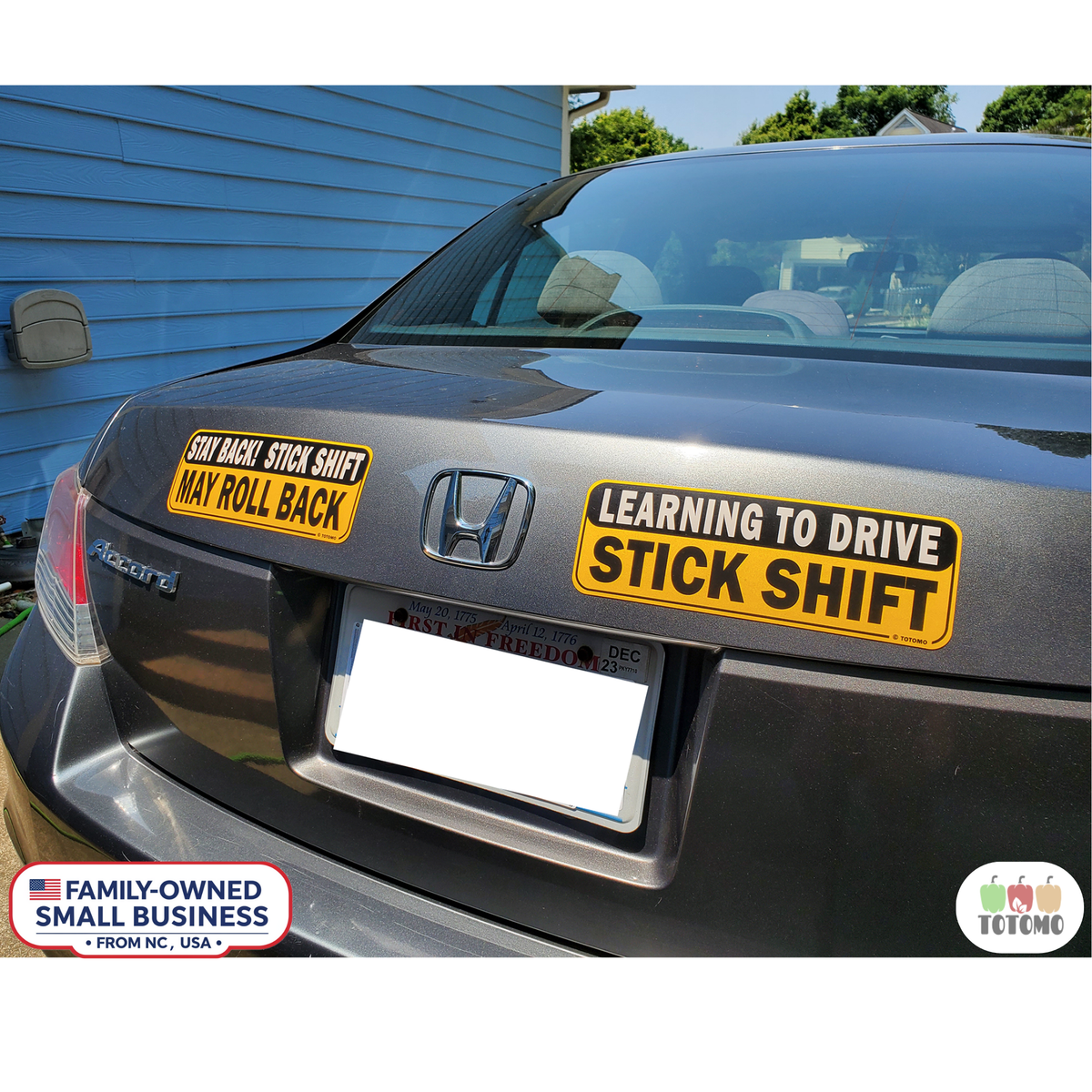 Learning Stick Shift Car Magnets, Stay Back, 2-Pack