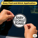 Baby Angel - Baby on Board Sticker Decal Safety Caution Sign for Car Windows
