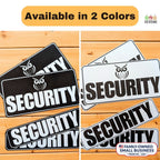 Reflective Security Vehicle Magnets, Black, 4-Pack