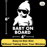 Baby on Board Sticker Decal Safety Caution Sign for Car Windows - Carlos from The Hangover funny decal bumper stickers