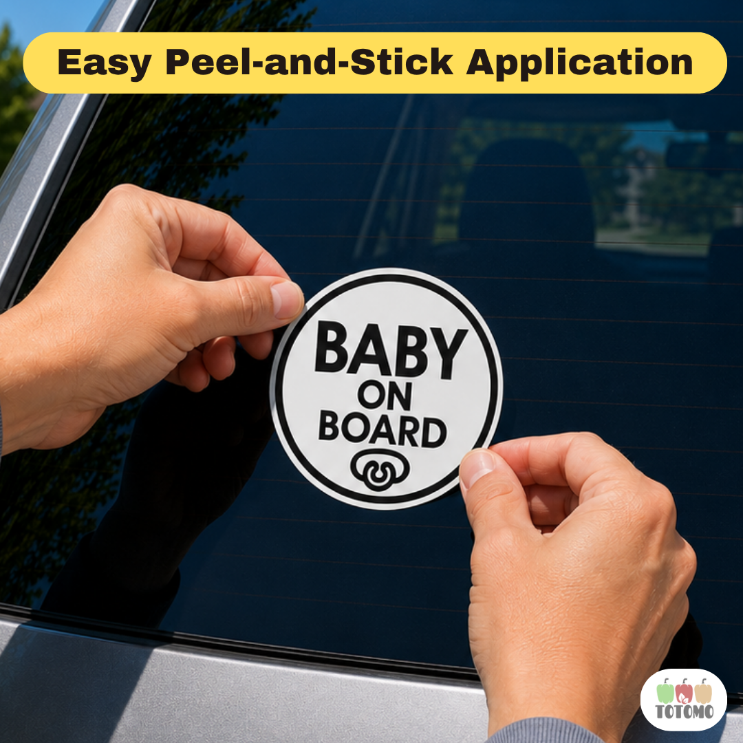 Baby on Board Car Sticker, Baby Pacifier Design
