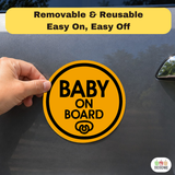 Baby Pacifier - Baby on Board Magnet Decal Safety Caution Sign for Car Windows