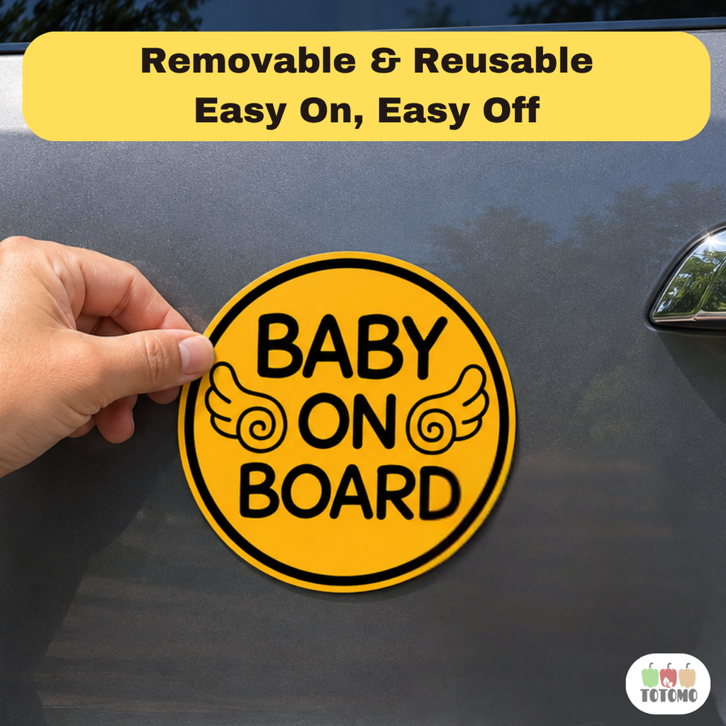 Baby on Board Car Magnet, Baby Angel Design