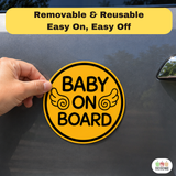 Baby Angel - Baby on Board Magnet Decal Safety Caution Sign for Car Windows