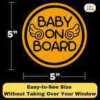 Baby on Board Car Magnet, Baby Angel Design