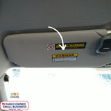 Double Sided - 8pc GPS Tracking Anti-Theft Car Vehicle Warning Sticker