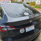 Baby on Board Sticker Set, 2-Pack Mermaid Car Decals “Baby on Board” + “Princess Inside” Cute Ocean-Themed Safety Stickers