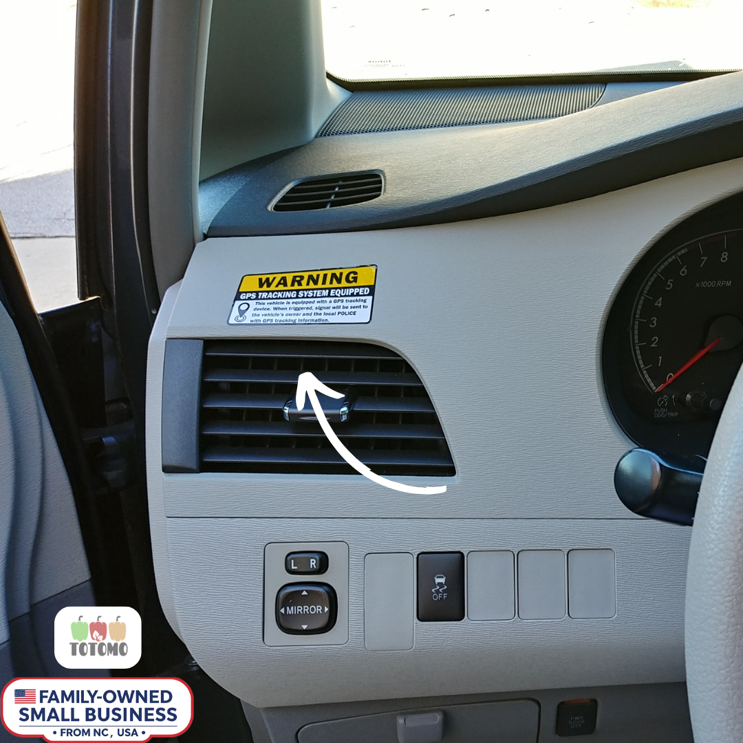 GPS Tracking Warning Stickers, 8-Pack