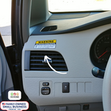 Double Sided - 8pc GPS Tracking Anti-Theft Car Vehicle Warning Sticker