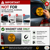 Baby Pacifier - Baby on Board Magnet Decal Safety Caution Sign for Car Windows