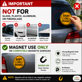 Baby Angel - Baby on Board Magnet Decal Safety Caution Sign for Car Windows