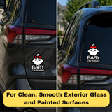 Sleeping Baby Girl - Baby on Board Sticker Decal Safety Caution Sign for Car Windows