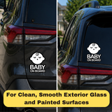 Sleeping Baby Boy - Baby on Board Sticker Decal Safety Caution Sign for Car Windows