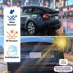 Reflective Security Vehicle Magnets, White, 4-Pack