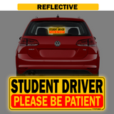 Sticker & Cling Combo - [Student Driver] (4pk) - Design#3