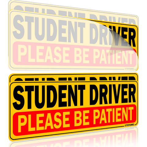 Sticker & Cling Combo - [Student Driver] (4pk) - Design#3