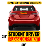 Sticker & Cling Combo - [Student Driver] (4pk) - Design#3