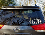 Build My Family Car Window Decal Stickers from 48 Unique Designs