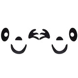 Smile Face Design 3D Decoration Sticker Car Decal Sticker - Black