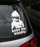 Baby on Board Sticker Decal Safety Caution Sign for Car Windows - Carlos from The Hangover funny decal bumper stickers