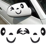 Smile Face Design 3D Decoration Sticker Car Decal Sticker - Black