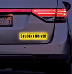 Reflective Student Driver Car Magnets, 12 x 3 Inches, 1-Pack