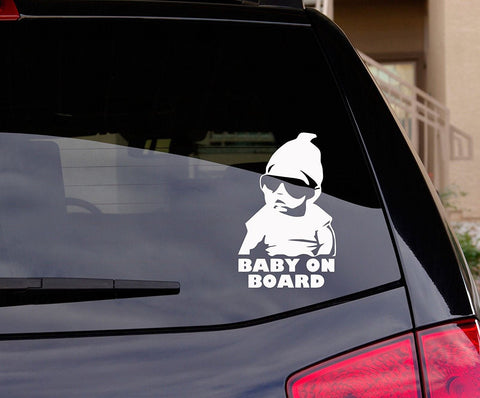 Baby on Board Sticker Decal Safety Caution Sign for Car Windows - Carl –