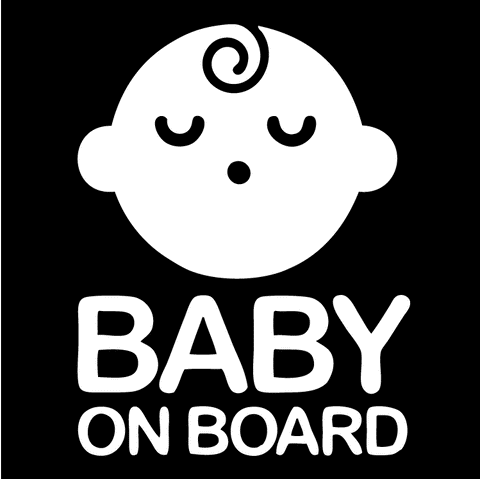 ERREINGE Sticker BAMBINO A BORDO BABY ON BOARD NERO Adesivo prespaziato in PVC per Auto Lunotto Finestrino - cm 15 ERREINGE Sticker BAMBINO A BORDO BABY ON BOARD NERO Adesivo prespaziato in PVC per Auto Lunotto Finestrino - cm 15