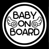 Baby Angel - Baby on Board Sticker Decal Safety Caution Sign for Car Windows