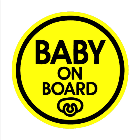 Baby Pacifier - Baby on Board Magnet Decal Safety Caution Sign for Car Windows