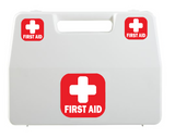 12pc First Aid Kit Sign Sticker [4pc of 4"x4"]+[8pc of 2"x2"] Self Adhesive Light Reflective Vinyl Decal