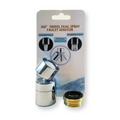 Swivel Faucet Aerator, Chrome, 40° Angle