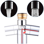 Swivel Faucet Aerator, Chrome, 85° Angle
